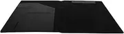 SEWACC Business Folder Folders Work Folder Organizer Portfolio Folder Work Binder for Men Document Organizer Resume Folder Office Portfolio Office Accessory A Folder Padfolio Black Pu