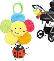 Hangable Rattles Toys, Car Seat and Stroller Activity Toy, Skin-Friendly Toddler Wind Chime for Bassinet, Crib and Car Seats