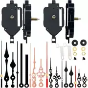 2Pack Pendulum Clock Movement Mechanism Replacement Kits with 6 Pair Clock Hands
