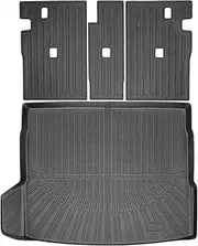 Liizoo Cargo Liner Fits for BMW X3 2025 Trunk Liner All Weather Cargo Mat, Custom Fit TPE Anti-Slip Car Seat Back Protector Accessories (with Backseat Mat)