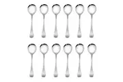 STANLEY ROGERS METROPOLITAN SOUP SPOONS - SET OF 12