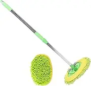 Hoement 1 Set Car Cleaning Mop Tool Microfiber Wash Brush with Long Handle for Cars Trucks and Home Cleaning Multi Functional Detailing Tool for Safe Scratch Use