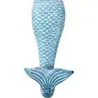 Metal Cast Iron Coastal Mermaid Tail Rustic Wall Hook Hanger 14.5cm Blue
