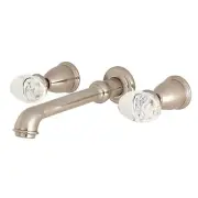 Kingston Brass KS702.WVL Krystal Onyx Wall Mounted Roman Tub - Nickel