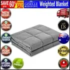 Giselle Weighted Blanket Kids Adult 7KG Gravity Deep Relax Calming Light Grey