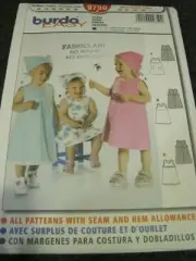 BURDA TODDLERS' FITTED DRESS 9750 Easy Sewing Pattern UNCUT
