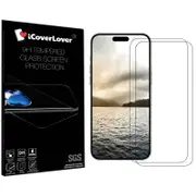 iCoverLover [2-Pack] For iPhone 16 Pro Tempered Glass Screen Protectors