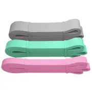 Heavy Duty Resistance Bands 3 Set Exercise Pilates Yoga Physio Band 9-36kg Carry Bag