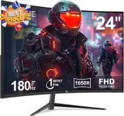 Z-Edge 24" Curved Gaming Monitor 180Hz 1ms 1080P VA Freesync HDMI DisplayPort