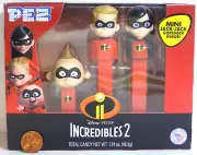 PEZ Disney's Incredibles 2 Three Dispencers & Candy 2023 977