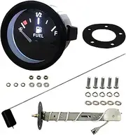 52mm Fuel Level Gauge Kit With Tank Sending Unit - Boat Water Level Sensor 2" Meter 12V Universal