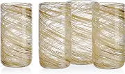 Mikasa Color Swirl Glasses