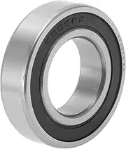 X AUTOHAUX 6005VV Deep Groove Ball Bearings P0 25x47x12mm Lubricated Bearings Double Rubber Seal Black Silver Tone Scooter Skateboard Wheel