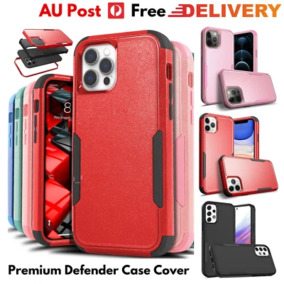 For iPhone 15 14 13 12 11 Pro XR X XS Heavy Duty Defender Shockproof Case Cover