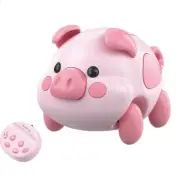 Little Pink Pig Electric Crawling Toy Car Music Light Children Enlightenment Toy