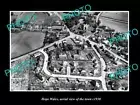 OLD 8x6 HISTORIC PHOTO OF HOPE WALES AERIAL VIEW OF THE TOWN c1930