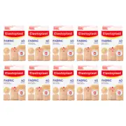 400pc Elastoplast Fabric Plasters Water-Repellent Bruise/Wound Bandage Mixed