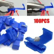 Blue Wire Terminals Splice Lock for Electrical Cable Connectors (100Pcs Pack)
