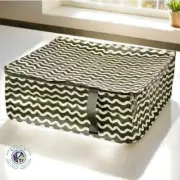 IKEA SACKKARRA Zippered Storage Bag for Under-Bed Use – Off-White & Green