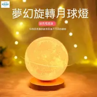 在飛比找蝦皮購物優惠-💡【明莱灯饰】夜燈 小夜燈 氛圍小夜燈 檯燈 旋轉月球燈月亮