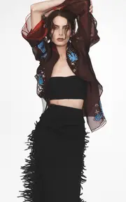 [Maticevski] Reciprocate Silk Organza Blazer