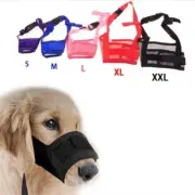 Adjustable Pet Dog Mask Bark Anti Stop Bite Chewing Mesh Mouth Muzzle Grooming