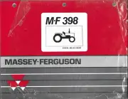 Massey Ferguson M-F398 MF398 Tractor Parts List Manual (New in plastic wrap)