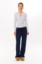 [Supré] Supré - Nelly Flare Leg Track Pant - Royal navy L ROYAL NAVY