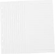 GARIOUANS 45 Sheets Ring Binder Refill Paper College Ruled Wide Lined Notepad Inserts Lightweight Portable Filler Paper for Note Taking Planning for Planners Notebooks