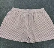 elastic waist shorts L,M Gray