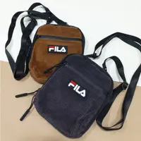 在飛比找蝦皮商城優惠-FILA 燈芯絨斜背包 小物包 逛街包 手機袋 斜肩包 13