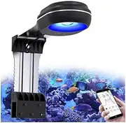 PopBloom WiFi Aquarium LED Reef Light 60W, APP Program Professional Marine LED Light Full Spectrum for Saltwater Coral Fish Tanks, Tank Mount Included