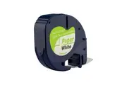 1x Compatible Dymo SD91200 12mm Tapes Black Text on White Paper Labels