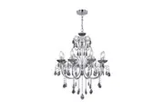 Davie Clasic Hanging Chandelier Lamp Light Chrome Smoke Large