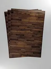3 Sheets Self-Adhesive Flooring for Dollhouses 1:12 Scale Parquet (Walnut)
