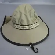 Sunday Afternoons Kids Play Hat, Toddler Sun Hat, Sand/Black, Small UPF 50+