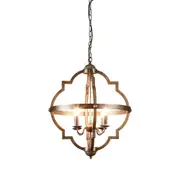 [Florabelle Living] Marshall Ceiling Pendant Medium Rust Brown and Silver Black