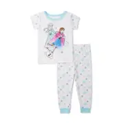 Disney Frozen Toddler Girls 12M Pajama Set • 2-Piece Top Pants