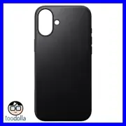 NOMAD Modern Leather Case - genuine Leather for Apple iPhone 16 Plus, Black