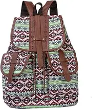 [WOFASHPURET] Fine Craftsmanship Vintage Canvas Bag Anti-theft Drawstring Shoulder Bag for Women Men Travel