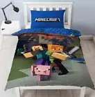 MINECRAFT ~ "Goodguys" Single Quilt Cover Licensed Gaming Gamer New