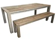 MF Madrid Recycled Elm Timber Dining Table