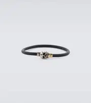 [McQueen] McQueen Skull rubber bracelet S black