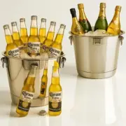 6L Large Ice Bucket 2PCS with Opener Party,Mimosa Bar Supply Thickened Stainless