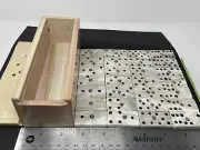 Dolomite + Onyx Stone Handmade 28 Dominoes & Marble Complete Box Set Mexico S24