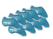PING 2024 New Premium Original Golf Iron Club Head Cover(9pcs) Blue Neoprene