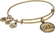 Alex and Ani USA Bangle Rafaelian Gold One Size