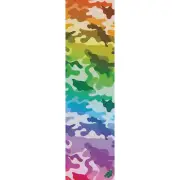 Mob Skateboard Griptape Camo 2 Graphic Sheet 9" x 33" Rainbow