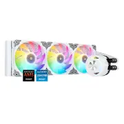 Vetroo V360 White Liquid CPU Cooler 360mm ARGB & PWM Fans for LGA 185 AMD AM5