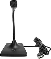 ADC USB Desktop Microphone, Mini Stand Microphone with Noise Reduction Universal Plug and Play Mic for PC and Laptop Meetings